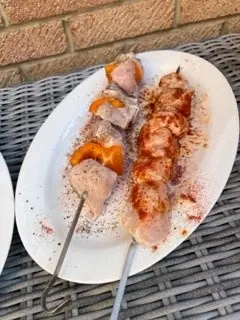 Hanging Chreicken Kebabs Big Green Egg Hanging Chreicken Kebabs Big Green Egg